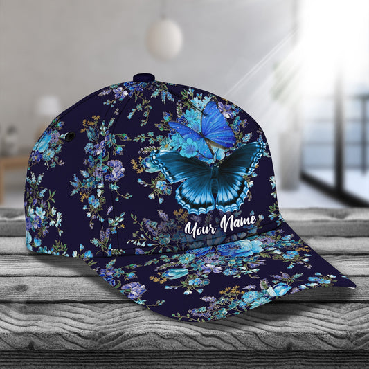 3D Classic Cap Butterfly Personalized Name Cap Namacap083 Tendpins CA2280