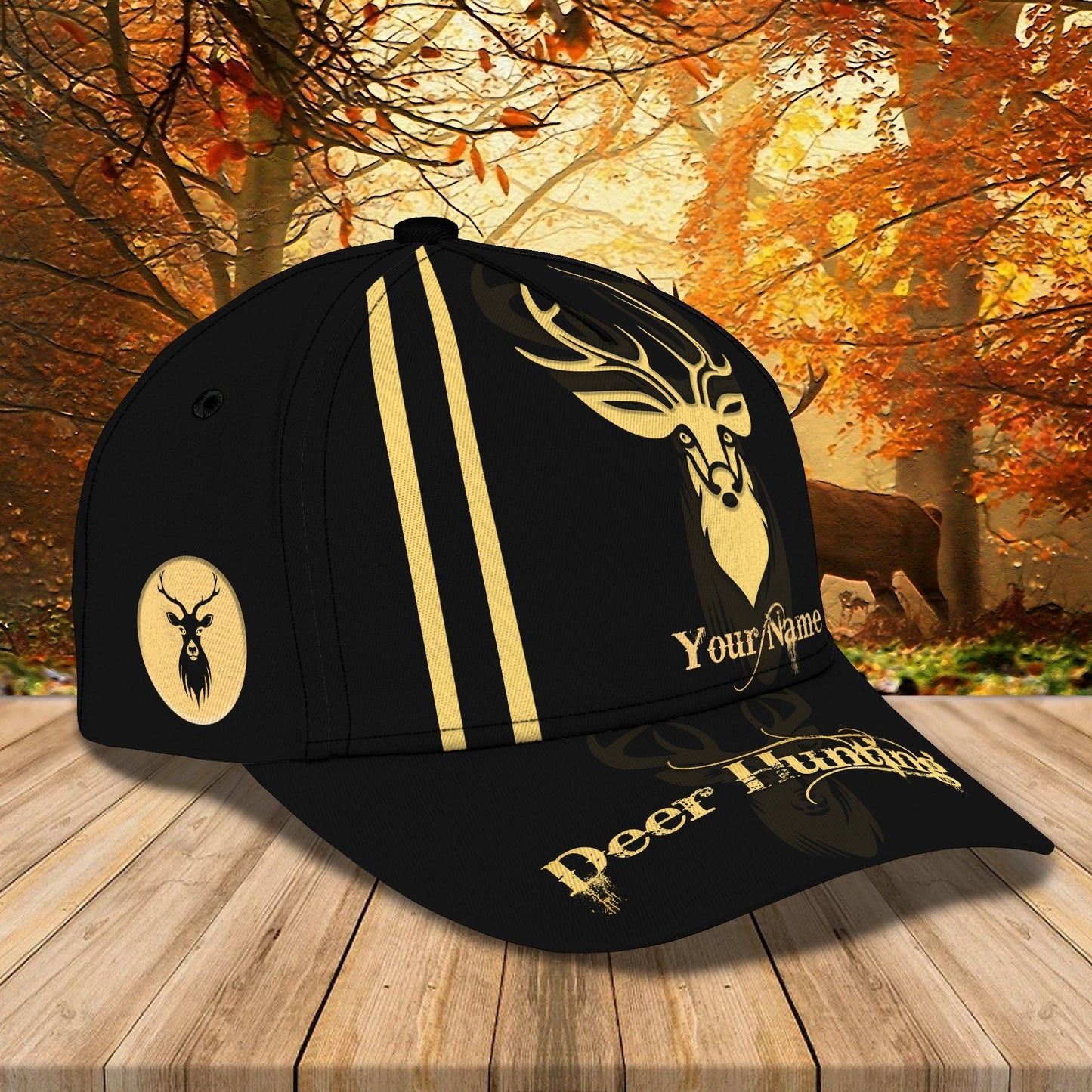 3D Classic Cap Deer Hunting Personalized Name Cap 86 Tendpins CA1443