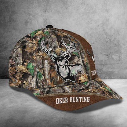 3D Classic Cap Deer Hunting Personalized Name Cap 1 Tendpins CA0817