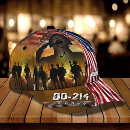 3D Classic Cap Personalized Name Cap21 Veteran Tendpins CA1877