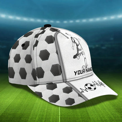 3D Classic Cap Soccer Personalized Name Cap Nama262 Tendpins CA1405