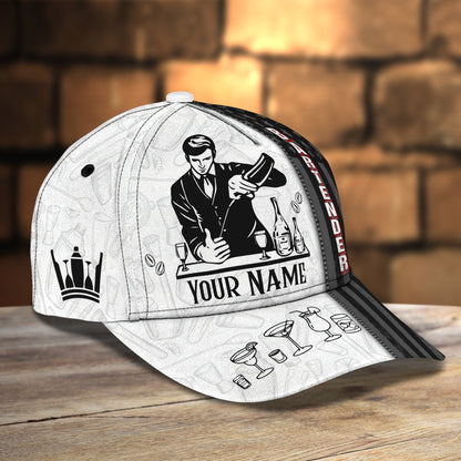 3D Classic Cap Personalized Name Cap Batender 001 Tendpins CA2048