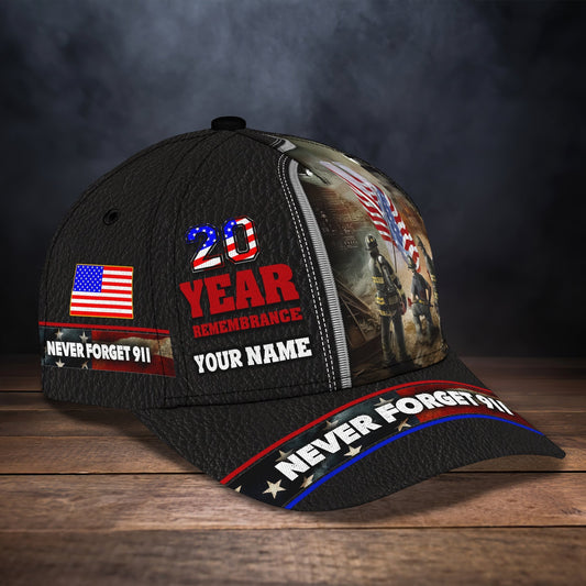 3D Classic Cap 20 Year Remembrance Personalized Name CapTendpins CA2303