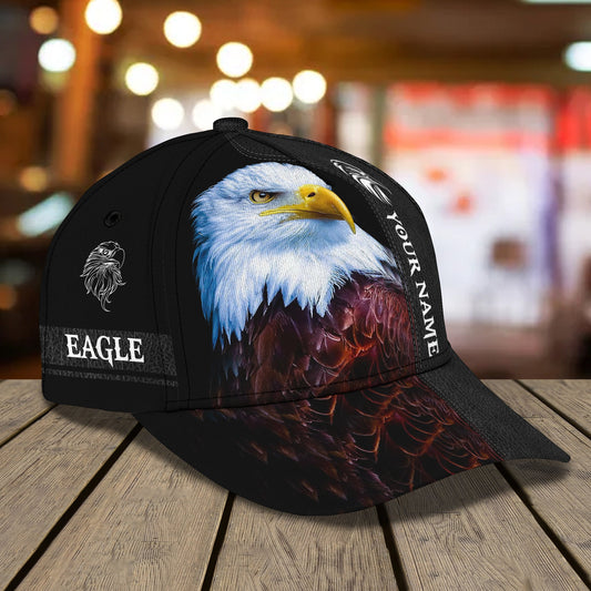 3D Classic Cap America Egagle Personalized Name Cap 01Tendpins CA1460