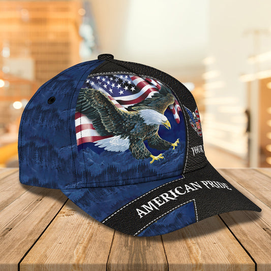 3D Classic Cap American Pride Personalized Name Cap 01 Tendpins CA1624