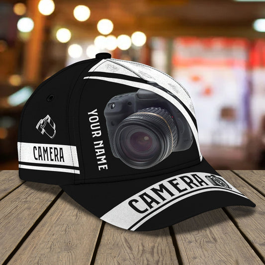 3D Classic Cap Camera4 Personalized Name Cap 39 Tendpins CA1977