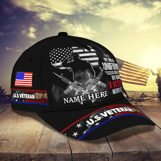 3D Classic Cap Personalized Name Cap10 Veteran Tendpins CA1755