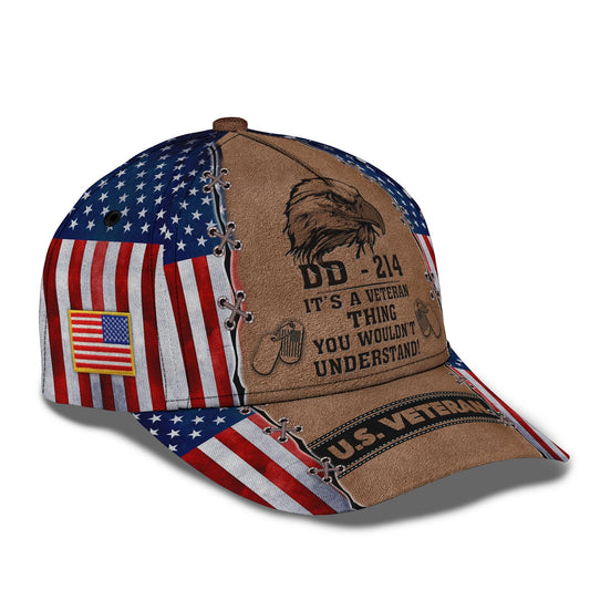 3D Classic Cap It'S A Veteran Thing Personalized Name Cap 67 Tendpins CA2014