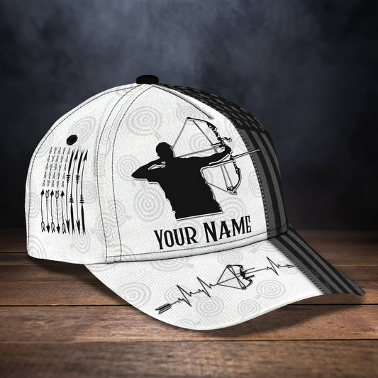 3D Classic Cap Archery Personalized Name Cap 03 Tendpins CA1072