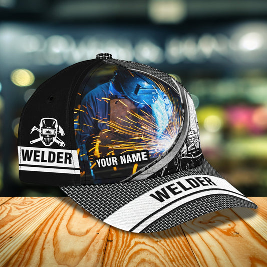 3D Classic Cap Welder Personalized Name Cap 33 Tendpins CA1373