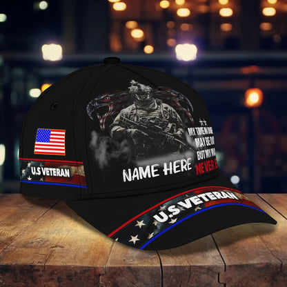 3D Classic Cap Personalized Name Cap 03 Veteran Tendpins CA2448