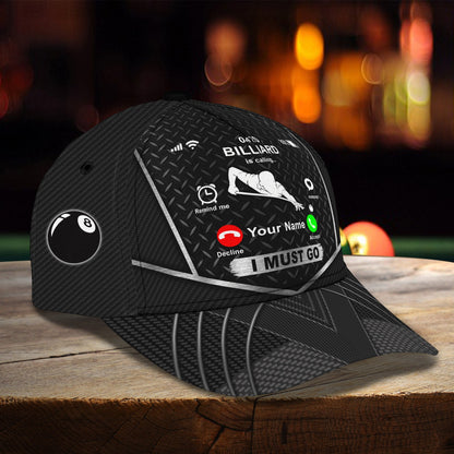 3D Classic Cap Billiard Is Calling . . .Personalized Name Cap 174 Tendpins CA2099