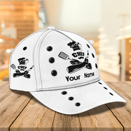 3D Classic Cap Chef Personalized Name Cap 53 Tendpins CA0793