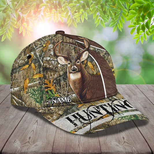 3D Classic Cap Deer Hunting Personalize Name Cap Nama244 Tendpins CA1372