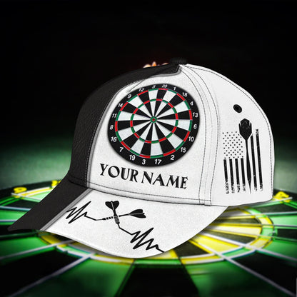 3D Classic Cap Love Darts Personalized Name Cap 01 Tendpins CA1105