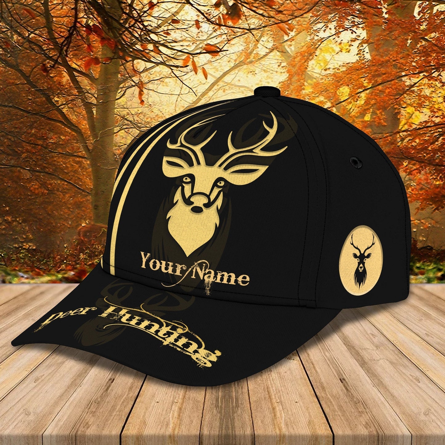 3D Classic Cap Deer Hunting Personalized Name Cap 86 Tendpins CA1443