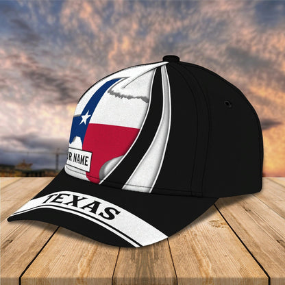 Custom 3D All Over Print Texas Roots Cap Hat, Eagle Texas Classic Cap, Baseball Texas Caps CO0386