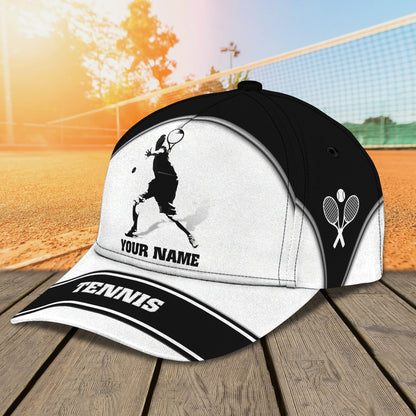 3D Classic Cap Tennis Personalized Name Cap Tendpins CA1193