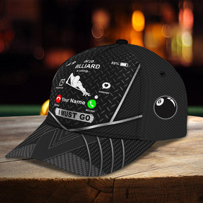 3D Classic Cap Billiard Is Calling . . .Personalized Name Cap 174 Tendpins CA2099