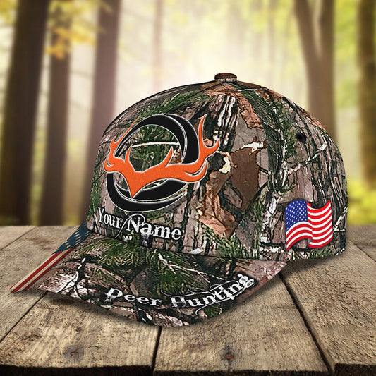 3D Classic Cap Deer Hunting Personalized Name Cap 568 Tendpins CA1668