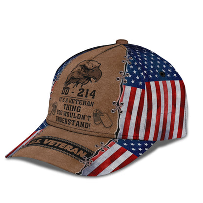 3D Classic Cap It'S A Veteran Thing Personalized Name Cap 67 Tendpins CA2014