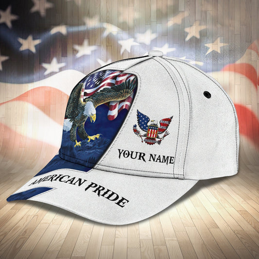 3D Classic Cap America Pride Personalized Name Cap Fuly Tendpins CA1946