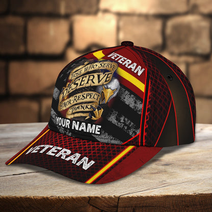 3D Classic Cap Veteran Personalized Name Cap 01 Nama 214 Tendpins CA1609