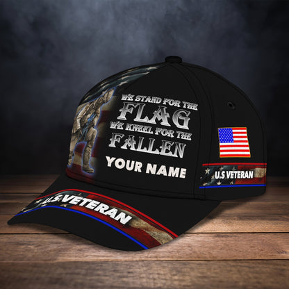 3D Classic Cap Veteran Personalized Name Cap 01 Tendpins CA2446