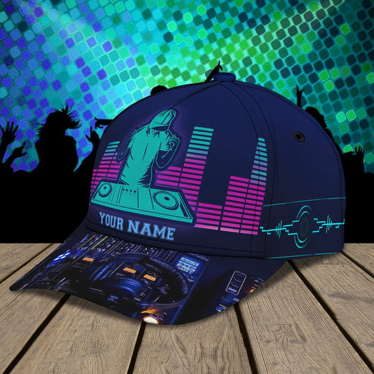 3D Classic Cap Dj 04 Personalized Name Cap Tendpins CA2269