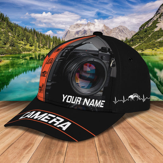 3D Classic Cap Camera Personalized Name Cap Nama308 Tendpins CA2111