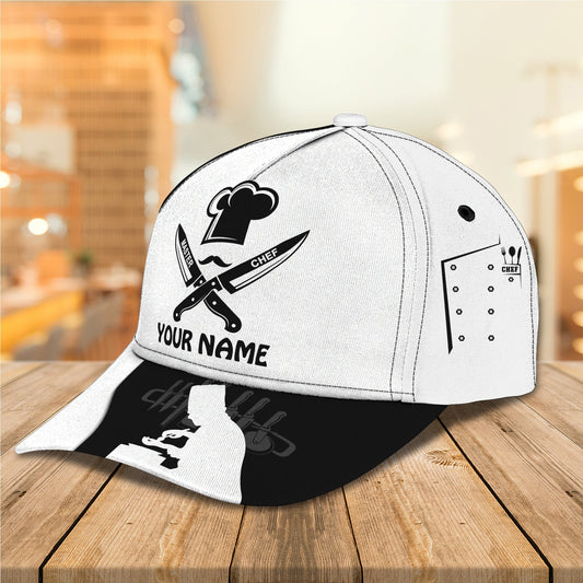 3D Classic Cap Chef Personalized Name Cap Tendpins CA0851