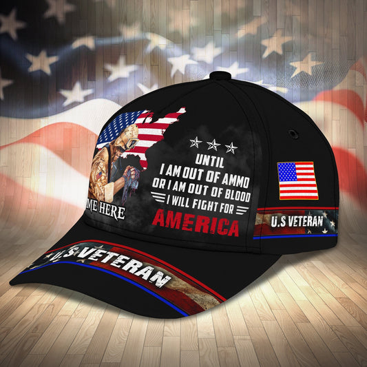 3D Classic Cap Personalized Name Cap20 Veteran Tendpins CA0505