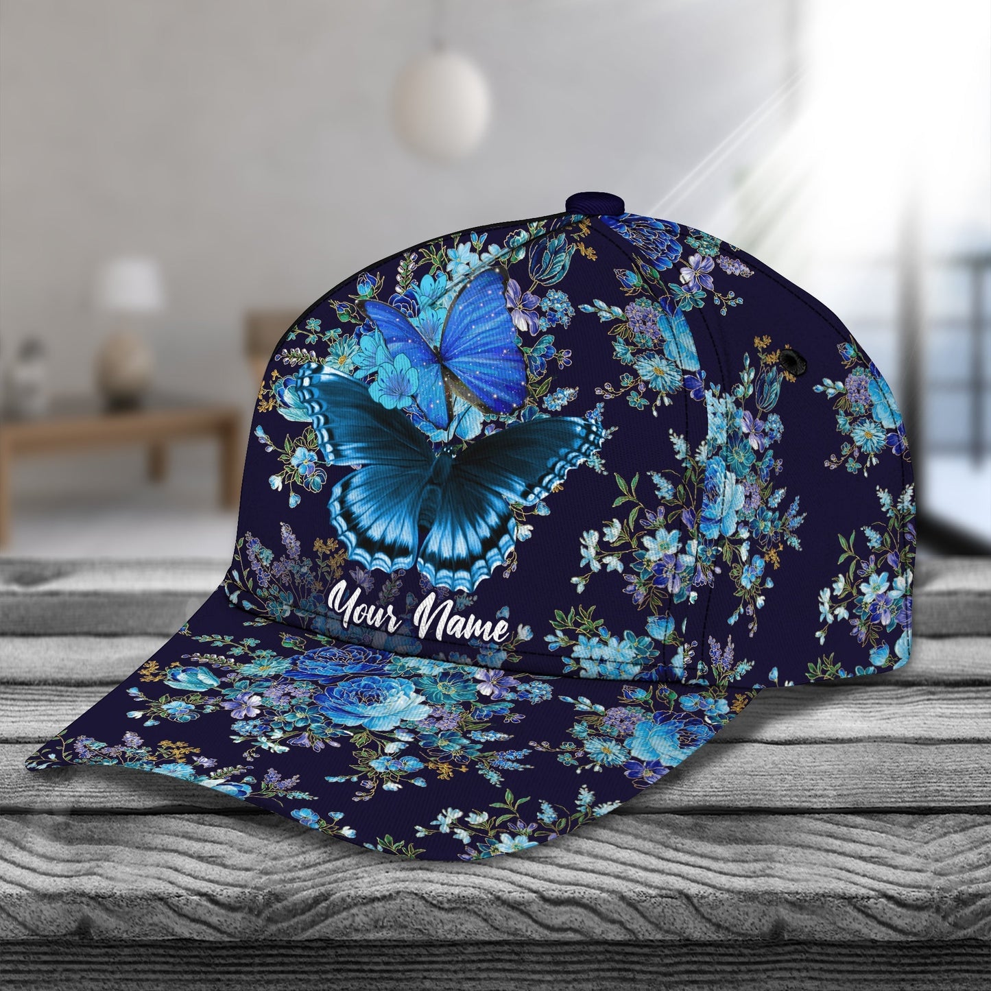 3D Classic Cap Butterfly Personalized Name Cap Namacap083 Tendpins CA2280