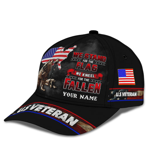 3D Classic Cap Personalized Name Cap23 Veteran Tendpins CA1936