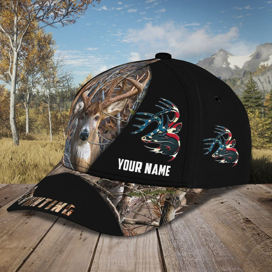 3D Classic Cap American Deer Hunting Personalized Name Cap Tendpins CA2403