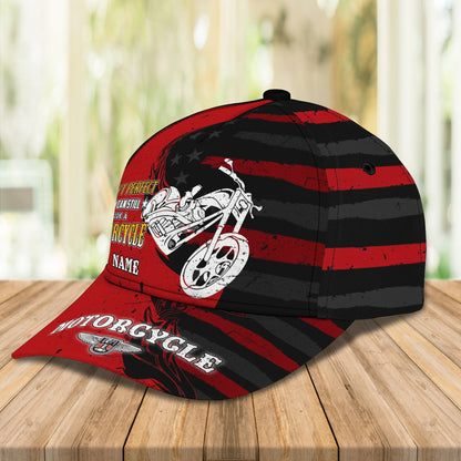 3D Classic Cap Motorcycle Personalized Name Cap 68 Tendpins CA1151