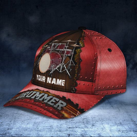 3D Classic Cap Personalized Name Cap Drum06 Tendpins CA1116