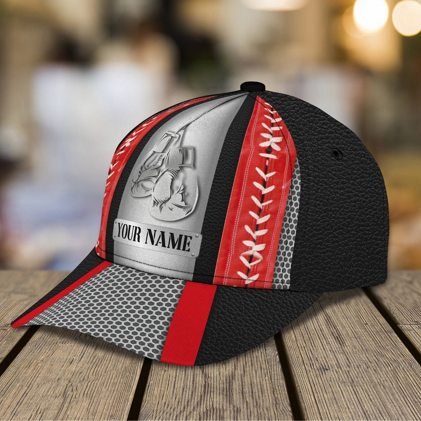 3D Classic Cap Boxing Personalized Name Cap 19 Tendpins CA0752