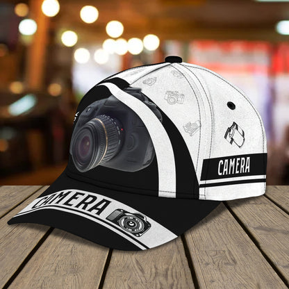 3D Classic Cap Camera C Personalized Name Cap Tendpins CA2112