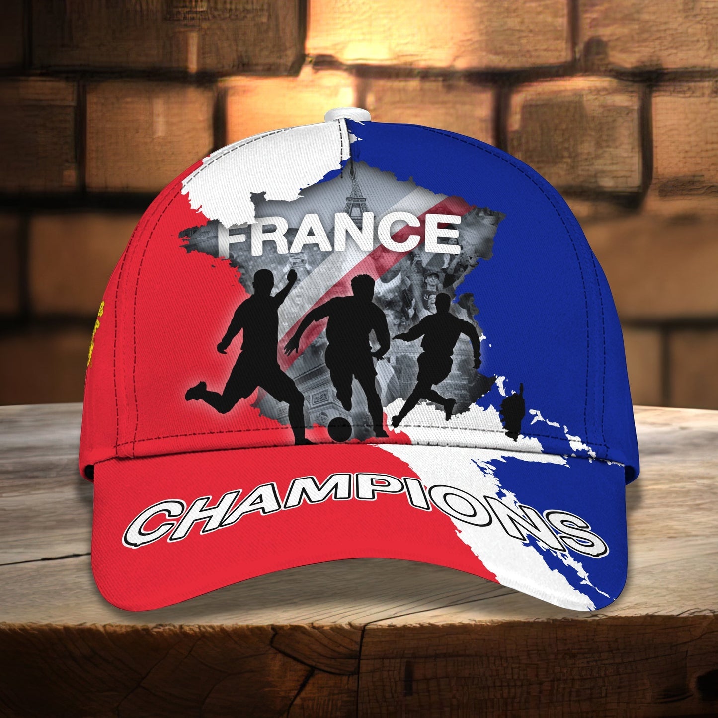 3D Classic Cap France 3D Design Cap Full Print Hat Gift For French Football Fans Tendpins CA2172