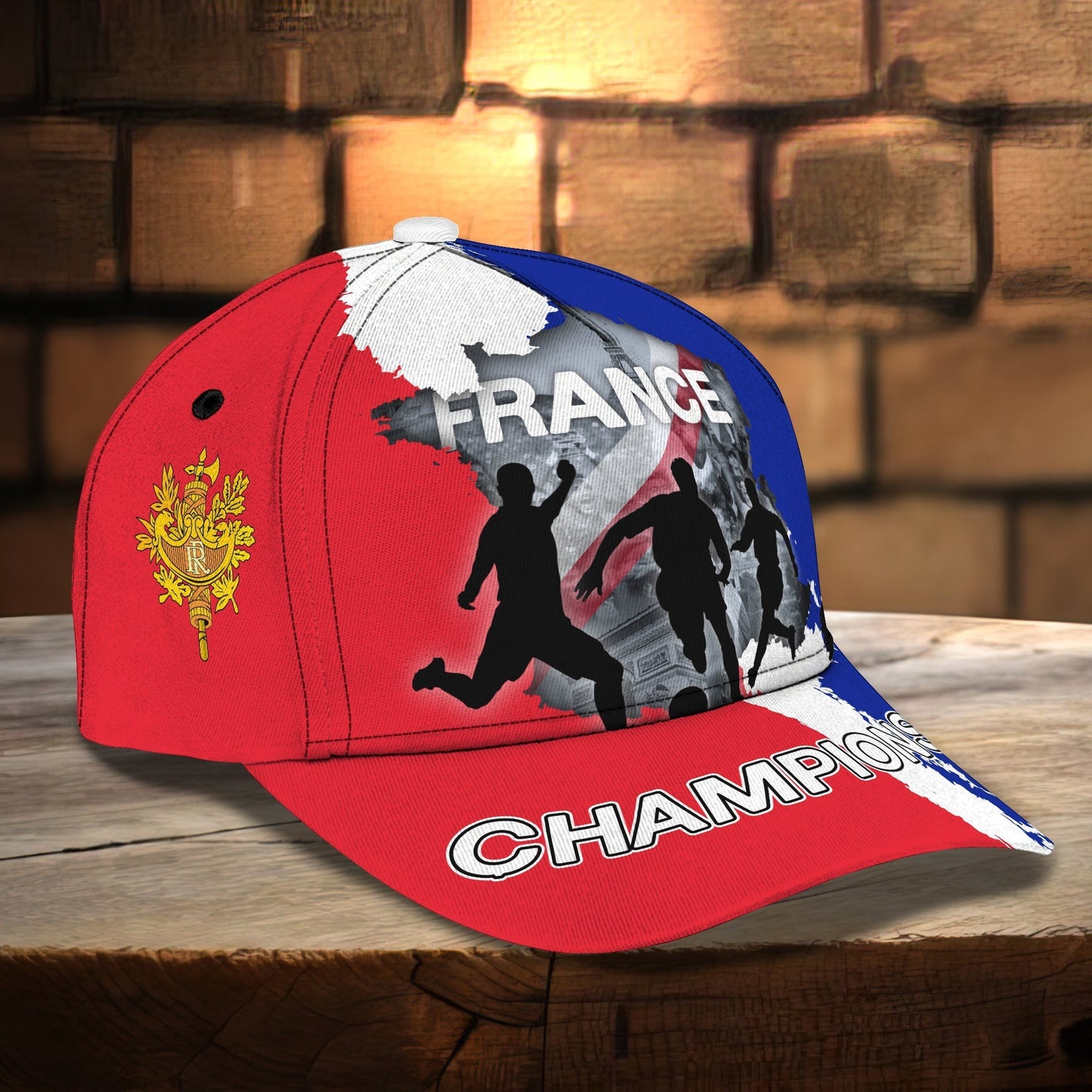 3D Classic Cap France 3D Design Cap Full Print Hat Gift For French Football Fans Tendpins CA2172