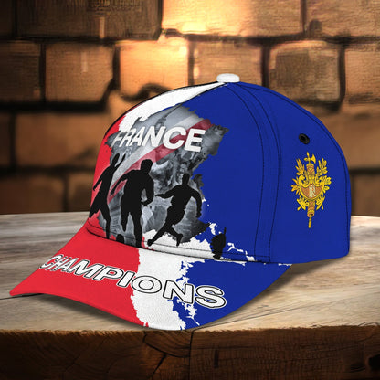 3D Classic Cap France 3D Design Cap Full Print Hat Gift For French Football Fans Tendpins CA2172