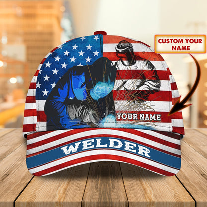 3D Classic Cap Welder 2 Personalized Name Cap Tendpins CA0898