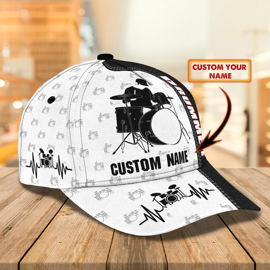 3D Classic Cap Drummer Personalized Name Cap Nama185 Tendpins CA1043