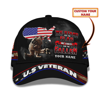 3D Classic Cap Personalized Name Cap23 Veteran Tendpins CA1936