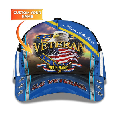 3D Classic Cap Personalized Name Cap24 Veteran Tendpins CA2335