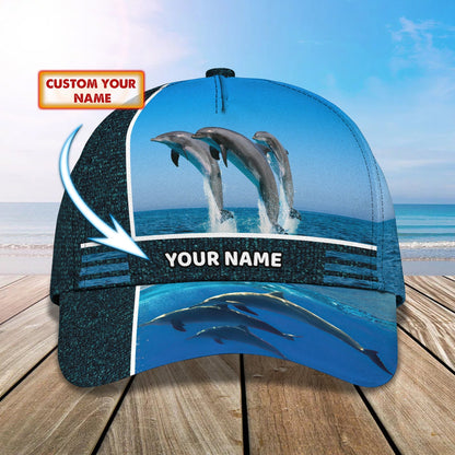 3D Classic Cap Personalized Name Cap 01 Dolphin Tendpins CA1252