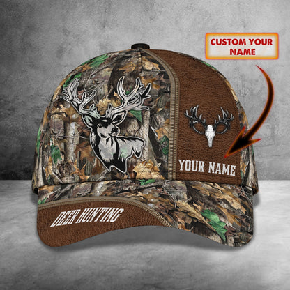 3D Classic Cap Deer Hunting Personalized Name Cap 1 Tendpins CA0817