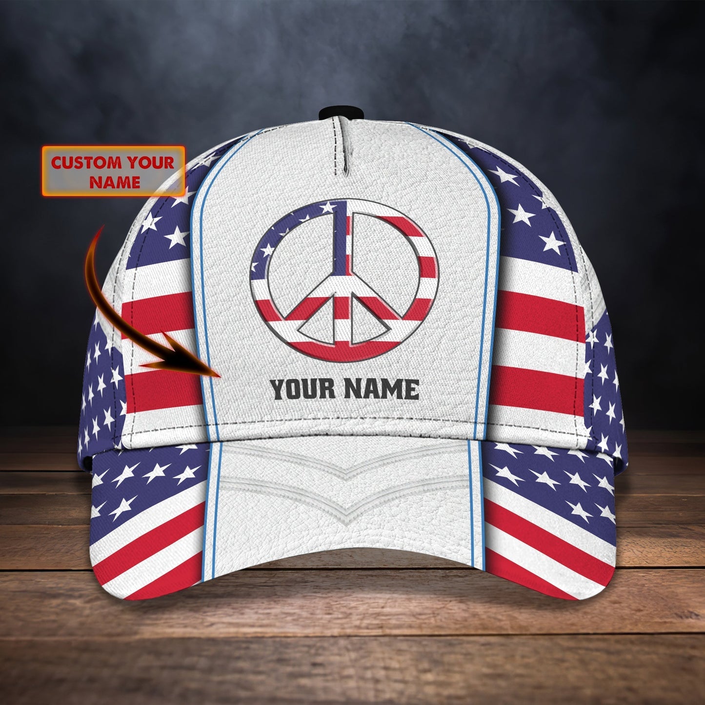 3D Classic Cap Classic Cap Peace America Tendpins CA1510