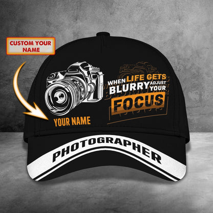 3D Classic Cap Camera Classic Cap Personalized Name Cap Tendpins CA1362